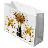 Grand Sac Cadeau Bonne année (Dos Angle)