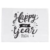 Grand Sac Cadeau Bonne année 2024 (Dos)