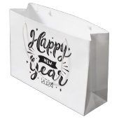 Grand Sac Cadeau Bonne année 2024 (Dos Angle)