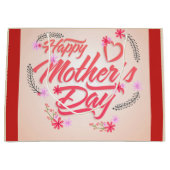 Grand Sac Cadeau Bonne fête des mères (Devant)