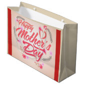 Grand Sac Cadeau Bonne fête des mères (Devant Angle)