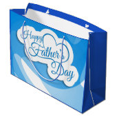 Grand Sac Cadeau Bonne Fête des pères (Dos Angle)