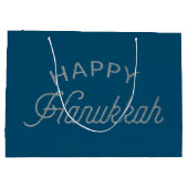 Grand Sac Cadeau Bonne Parties scintillant Hanoukka (Dos)