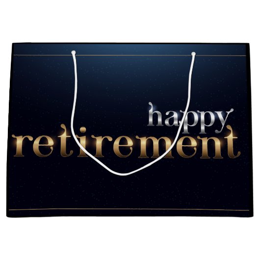 Grand Sac Cadeau Bonne retraite (Devant)