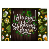 Grand Sac Cadeau Bonne Saint Patrick's Day (Dos)