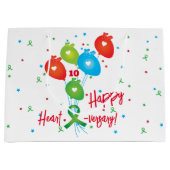 Grand Sac Cadeau Bonne transplantation de ballons cardiaques (Devant)