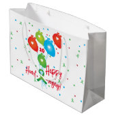 Grand Sac Cadeau Bonne transplantation de ballons cardiaques (Dos Angle)