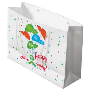 Grand Sac Cadeau Bonne transplantation de ballons versaires de foie
