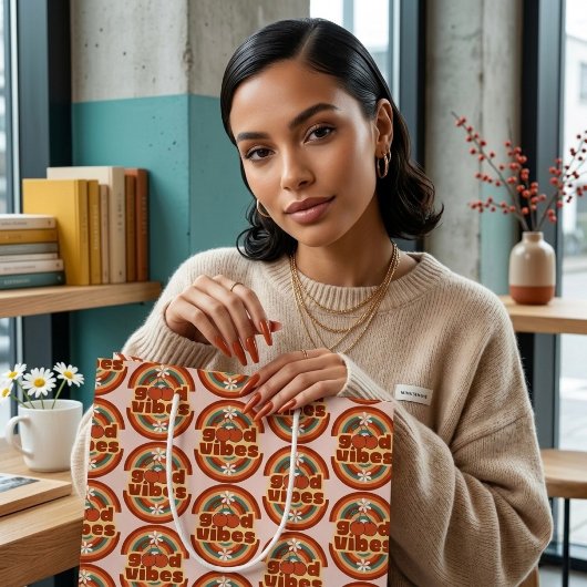 Grand Sac Cadeau Bonne Vibration