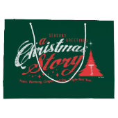 Grand Sac Cadeau Bonnes Fêtes - Une histoire de Noël (Dos)