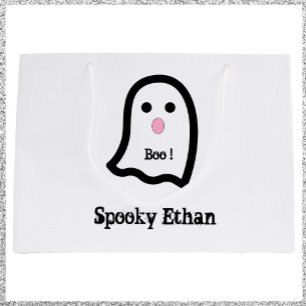 Grand Sac Cadeau Boo de fantôme Éffrayant