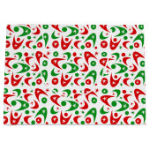 Grand Sac Cadeau Boomerangs de Noël (Devant)