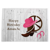 Grand Sac Cadeau Boot de fille Boot Rustique Design LGB (Devant)