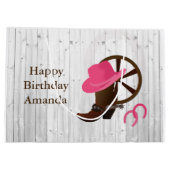 Grand Sac Cadeau Boot de fille Boot Rustique Design LGB (Dos)