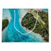 Grand Sac Cadeau Bora Bora - Chemin Vers L'Océan (Devant)