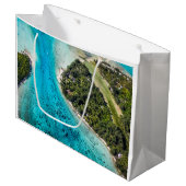 Grand Sac Cadeau Bora Bora - Chemin Vers L'Océan (Devant Angle)