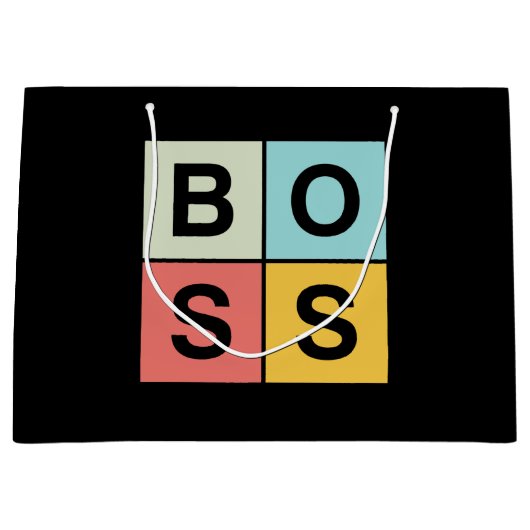 Grand Sac Cadeau Boss (Devant)