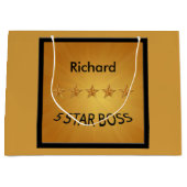 Grand Sac Cadeau Boss Day Cinq étoiles Boss Custom LGB (Devant)