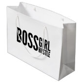 Grand Sac Cadeau Boss girl Hustle, Boss girls autonomisation slogan (Dos Angle)