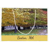 Grand Sac Cadeau Boston, Massachusetts Fall Foliing (Dos)