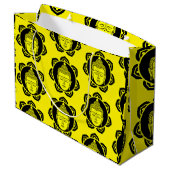 Grand Sac Cadeau Bouddha décoratif (Dos Angle)