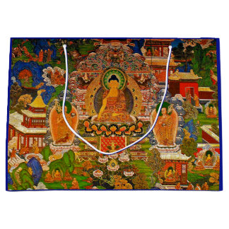 Grand Sac Cadeau Bouddhisme bouddhiste de Bouddha bénissant le