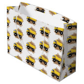 Grand Sac Cadeau Boue du véhicule de construction de camion de pomp (Dos Angle)