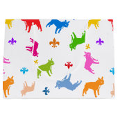 Grand Sac Cadeau Bouledogues français (Devant)
