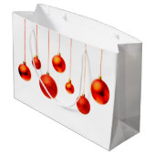 Grand Sac Cadeau Boules de Noël (Dos Angle)