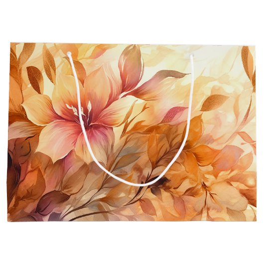 Grand Sac Cadeau Bouquet d'Automne (Dos)