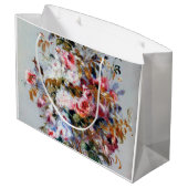 Grand Sac Cadeau Bouquet de Roses, Renoir (Dos Angle)