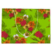 Grand Sac Cadeau Bouquet tropical (Dos)