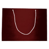 Grand Sac Cadeau Bourgogne Marron Gold Joyeux cadeau de Noël (Dos)