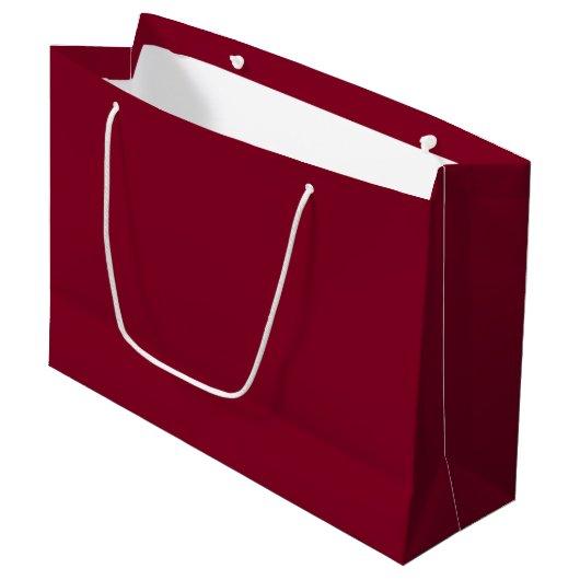 Grand Sac Cadeau Bourgogne (uni) (Devant Angle)