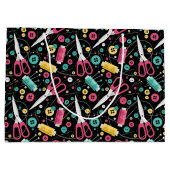 Grand Sac Cadeau Boutons Et Bobines (Dos)