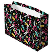 Grand Sac Cadeau Boutons Et Bobines (Dos Angle)