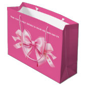 Grand Sac Cadeau Bow sur Barbiedoll tendance Bubblegum rose (Dos Angle)