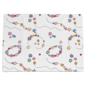 Grand Sac Cadeau Bracelet d'amitié fille Motif de bijoux (Devant)