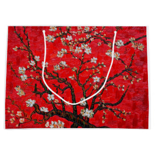 Grand Sac Cadeau Branches d'Amandiers en fleurs, Van Gogh