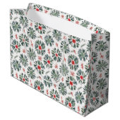 Grand Sac Cadeau Branches de Noël (Dos Angle)