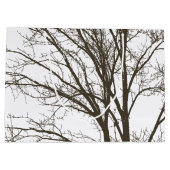 Grand Sac Cadeau Branches rustiques de l'arbre Brown (Dos)