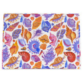 Grand Sac Cadeau Bright tropical seashell, main-drawn (Devant)
