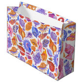 Grand Sac Cadeau Bright tropical seashell, main-drawn (Devant Angle)