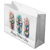 Grand Sac Cadeau Brochure Coquette Bow (Devant Angle)