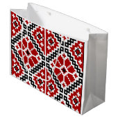 Grand Sac Cadeau Broderie ukrainienne (Devant Angle)