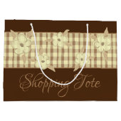 Grand Sac Cadeau Brown doré (Dos)