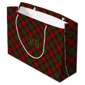 Grand Sac Cadeau Buccleuch Official Tartan avec monogramme / nom (Dos Angle)