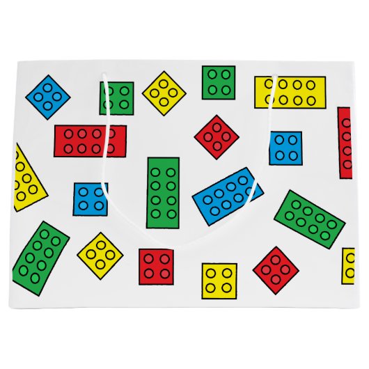 Grand sac cadeau "Building Blocks" (Devant)