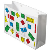 Grand sac cadeau "Building Blocks" (Devant Angle)