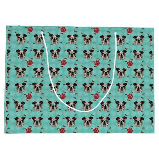 Grand Sac Cadeau Bulldog (Dos)
